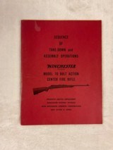 Vintage 1958 Winchester Model 70 Bolt Action Manual - 1 of 4