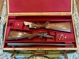 B. Laubscher & Associates hand made Oak & Leather Double Takedown Case - 4 of 6