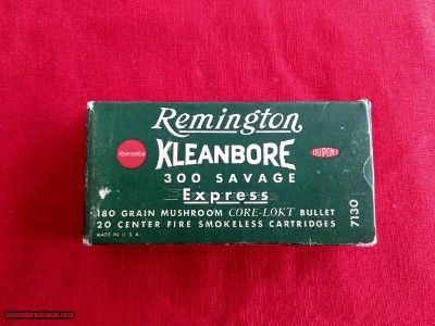 Remington Kleanbore 300 Savage