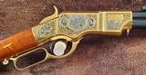 ***UBERTI - HENRY - GETTYSBURG COMMEMORATIVE - .44-40 - GOLD PLATED AND ENGRAVED*** - 3 of 9