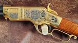 ***UBERTI - HENRY - GETTYSBURG COMMEMORATIVE - .44-40 - GOLD PLATED AND ENGRAVED*** - 7 of 9