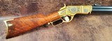 ***UBERTI - HENRY - GETTYSBURG COMMEMORATIVE - .44-40 - GOLD PLATED AND ENGRAVED*** - 2 of 9
