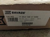 Savage 25 walking varminter 17 hornet with five boxes of ammo - 3 of 4