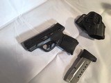 SMITH & WESSON M&P SHIELD 9 WITH HI-VIZ SIGHTS AND TWO MAGAZINES (Holster and Palm Swell included) - 7 of 10