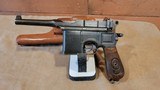 Broomhandle Mauser C96 Red 9 Police Rework 9mm Matching