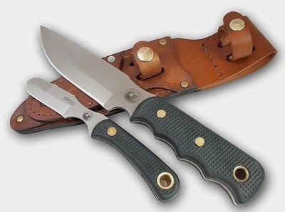 Knives of Alaska Bush Camp Muskrat Combo Suregrip Knives 00307FG Blade Material: D2 Steel, Knife Application: Fixed Blade