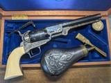 One of a kind First AA White Second Gen 1851 engraved 2nf generation Navy, cased - 8 of 13