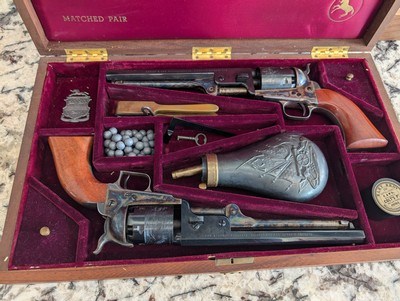 Grant Lee Pair-Colt 1851 Navy 2 gun cased set with accessories-
Only 250 made
