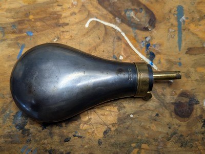 Colts patent 2nd generation 1851 navy powder flask - Image 2 of 4