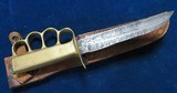 WWII Theater knuckle knife -
marked Palermo Sicily 1943 - 2 of 7