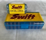 .416 Diameter Swift A Frame bullets - 350 grain - 1 of 3