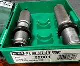 416 Rigby RCBS FL Reloading Die set and Shell holder - 2 of 2