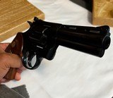 Colt Python revolver, 357 magnum, 4 inch Blue, 1973 manufacture, Appears As NIB - 10 of 13