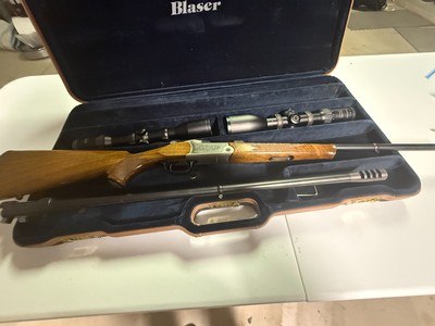 Blaser K95 With 300 Weatherby and 25.06 Barrels - Image 5 of 11