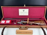 A. HOLLIS .500/.450 JONES UNDER LEVER HAMMER GUN DOUBLE RIFLE