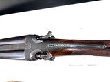 A. HOLLIS .500/.450 JONES UNDER LEVER HAMMER GUN DOUBLE RIFLE - 9 of 20