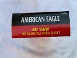 40 S&W Ammo 50 round boxes 165 grain of American Eagle - 2 of 2