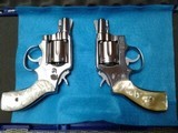 Smith & Wesson Model 64 Snub nosed revolvers (2). Stainless - 1 of 14