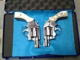 Smith & Wesson Model 64 Snub nosed revolvers (2). Stainless - 14 of 14