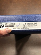 Colt 9mm Defender stainless steel 1911 pistol *** NEW IN BOX - OLD STOCK***FREE SHIPPING to lower 48 - 4 of 4
