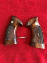 Smith and Wesson "K" Frame Square Butt wood grips - SHIPS FREE - 1 of 8
