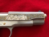 Colt 1911 Spirit of America Edition -- 1 if 500 -- TALO Limited Edition -- 45 ACP Stainless Steel Engraved and Gold Inlaid - 3 of 10