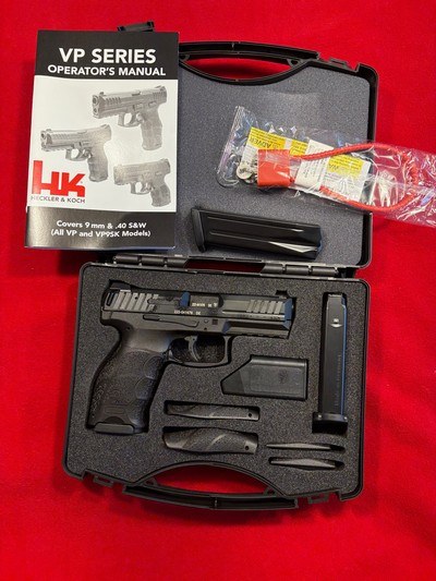 H&K VP40 Pistol in 40 S&W Caliber with Night Sights and 313 Round MagazinesNEW IN BOX