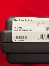H&K VP40 Pistol in 40 S&W Caliber with Night Sights and 3 - 13 Round Magazines - NEW IN BOX - 6 of 6