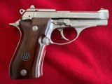 Beretta Model 84BB Caliber 9mm Short/380 ACP with Rare Factory Nickel finish EXCELLENT CONITION - 4 of 15