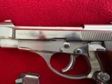 Beretta Model 84BB Caliber 9mm Short/380 ACP with Rare Factory Nickel finish EXCELLENT CONITION - 2 of 15