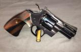 COLT PYTHON 2.5" (2 1/2") BLUE REVOLVER WITH CUSTOM TARGET WOOD GRIPS SNAKE - 3 of 15