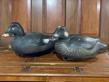 Pair of Mike Braun surf scoter duck decoys - 1 of 7