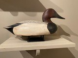 Canvasback drake duck decoy, Ken Anger, Dunnville, Ontario, - 2 of 3
