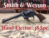 Used Smith Wesson Hand Ejector 5 Screw .38spl, 6" Barrel - 1 of 17
