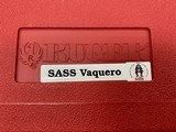 Unfired Like New Ruger SASS Vaqueros Set .357mag, 4.5