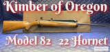Kimber of Oregon Model 82 22 Hornet Rifle