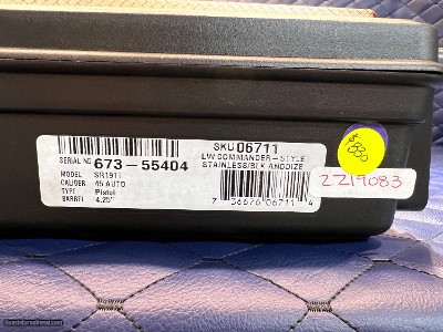 New Ruger SR 1911.45acp, 4.25