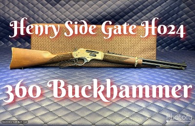 New Henry Side Gate 360 BuckHammer BH H024 Lever Action
