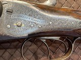 Cogswell Harrison Victor hammerless 20 gauge side by side shotgun
1881 pre 1898 Engraved Damascus Ex Hozier - 6 of 25