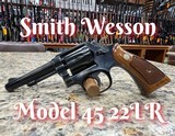 Smith Wesson Model 45 22LR 4" barrel 45 2 1978 date