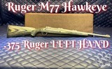 USED Ruger M77 Hawkeye 375 Ruger LEFT handed Laminate - 1 of 18