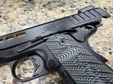 Kimber 1911 Rapide 45 ACP G10 grips TruGlo sights Gold TiN steel barrel - 4 of 9