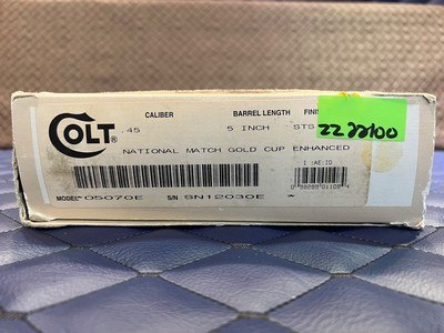 Very Good Colt 1911 Series 80 National Match Gold Cup .45acp, 5