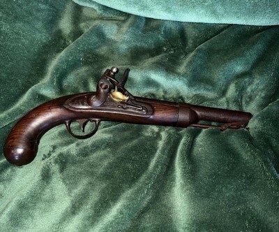 ASA Waters U.S. Model 1836 Single-Shot Flintlock Pistol manufactured by Asa Waters in 1837 still in its original flintlock configuration - Image 1 of 14