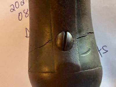 ASA Waters U.S. Model 1836 Single-Shot Flintlock Pistol manufactured by Asa Waters in 1837 still in its original flintlock configuration - Image 13 of 15