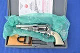 Rare Gloss Stainless Ruger Old Army 45 Fixed Sight, 5.5 Inch Barrel, Box - 19 of 19