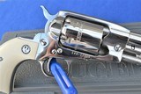 Rare Gloss Stainless Ruger Old Army 45 Fixed Sight, 5.5 Inch Barrel, Box - 7 of 19