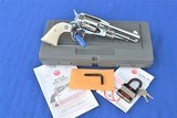 Rare Gloss Stainless Ruger Old Army 45 Fixed Sight, 5.5 Inch Barrel, Box - 2 of 19