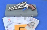 Rare Gloss Stainless Ruger Old Army 45 Fixed Sight, 5.5 Inch Barrel, Box - 2 of 2