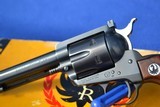 Nice 1958 Old Model Ruger Blackhawk 44 Mag Flat Top 3 Screw, Box, Papers - 9 of 15